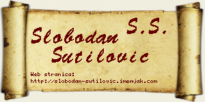 Slobodan Šutilović vizit kartica